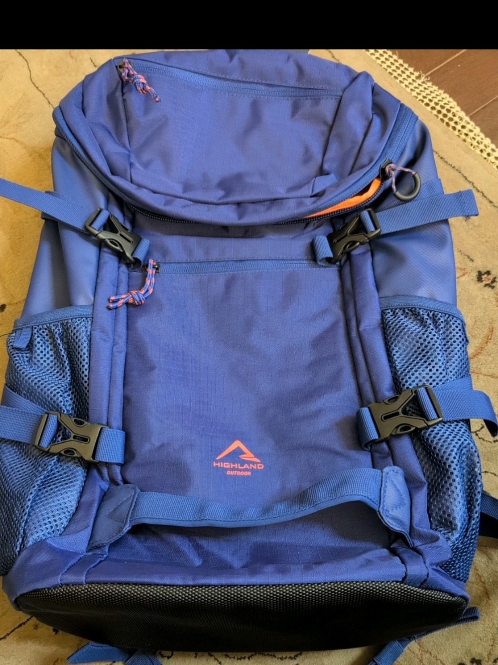 🌲🌲🌲🔥🔥Highland Tactical Meadow XL Hiking Backpack Royal Blue New With Tag.